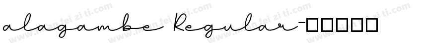 alagambe Regular字体转换
